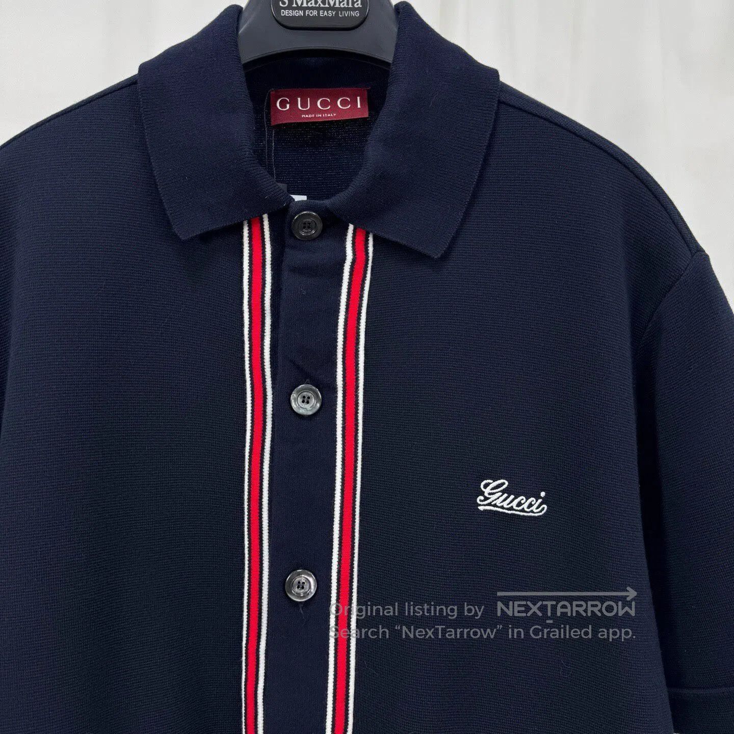 Gucci Guicci 25 New Arrival Embroidered Letter Knit Short Sleeve Size S / US 4 / IT 40 - 3 Thumbnail