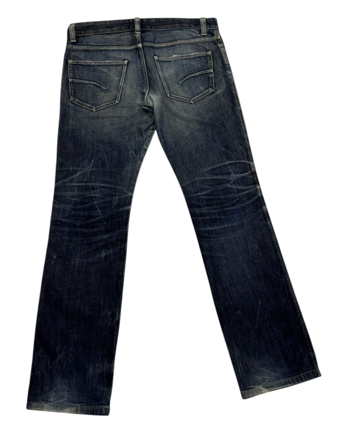 Japanese Brand × Tornado Mart VINTAGE HIGH STREET SLIM FLARE DISTRESS JEANS TORNADO MART Size US 35 - 6 Thumbnail