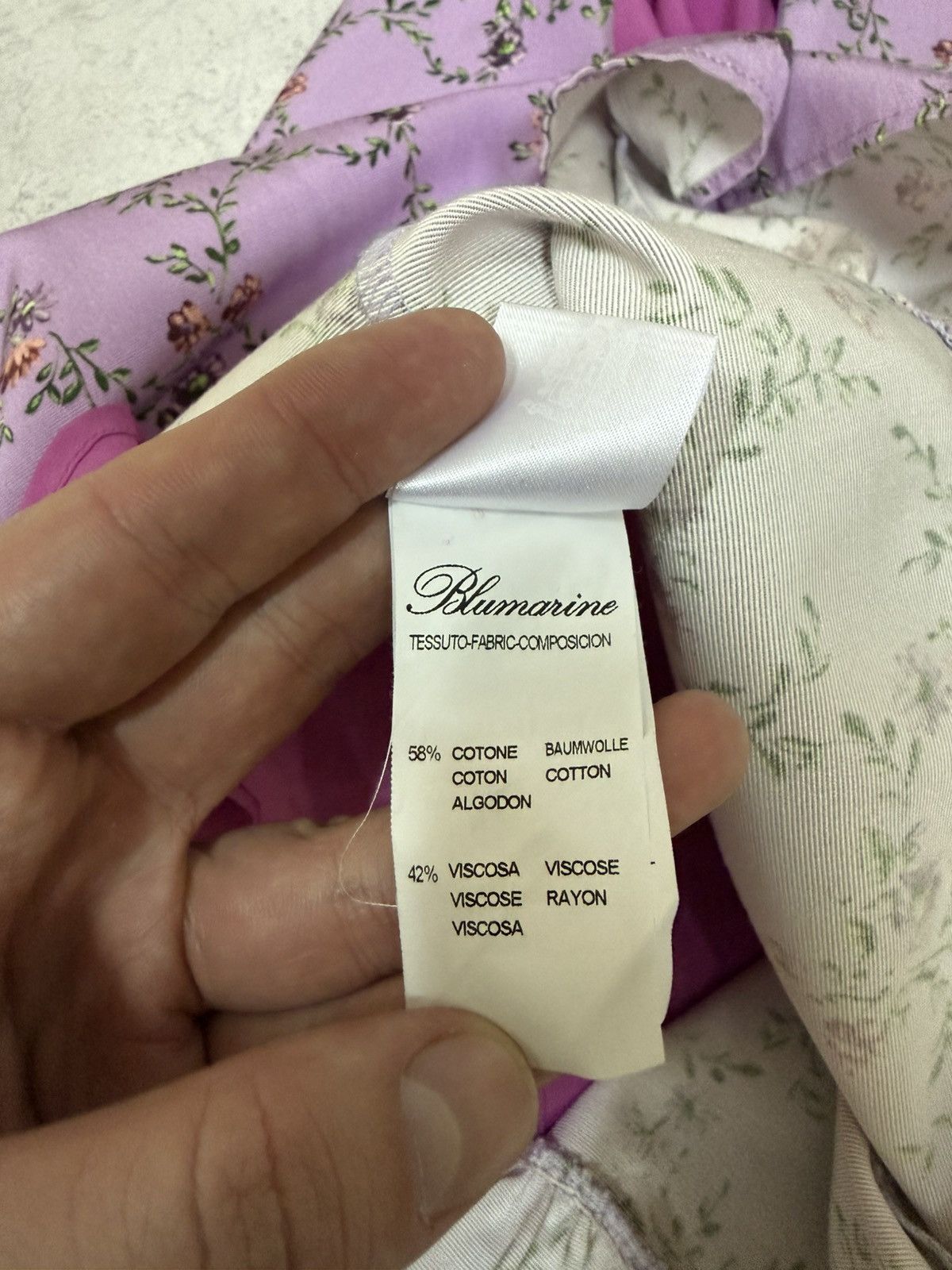 Blumarine Blugirl Blumarine Purple Sleeveless Floral Mini Dress Size XS / US 0-2 / IT 36-38 - 16 Thumbnail