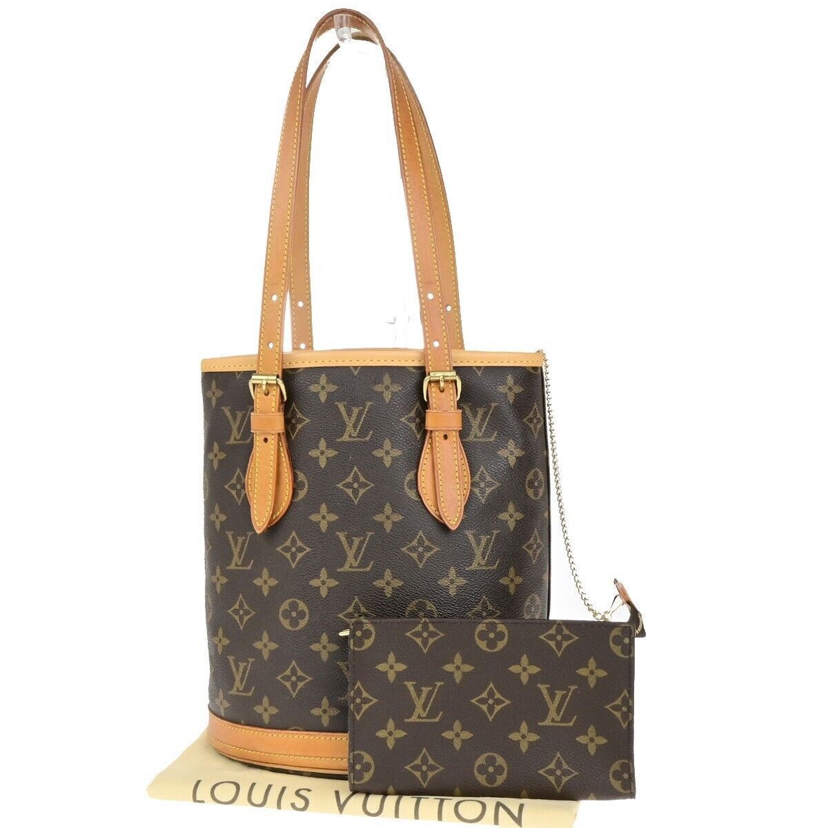 Louis Vuitton Bucket Pm Brown Canvas Shoulder Bag (Pre-Owned) Size ONE SIZE - 1 Thumbnail