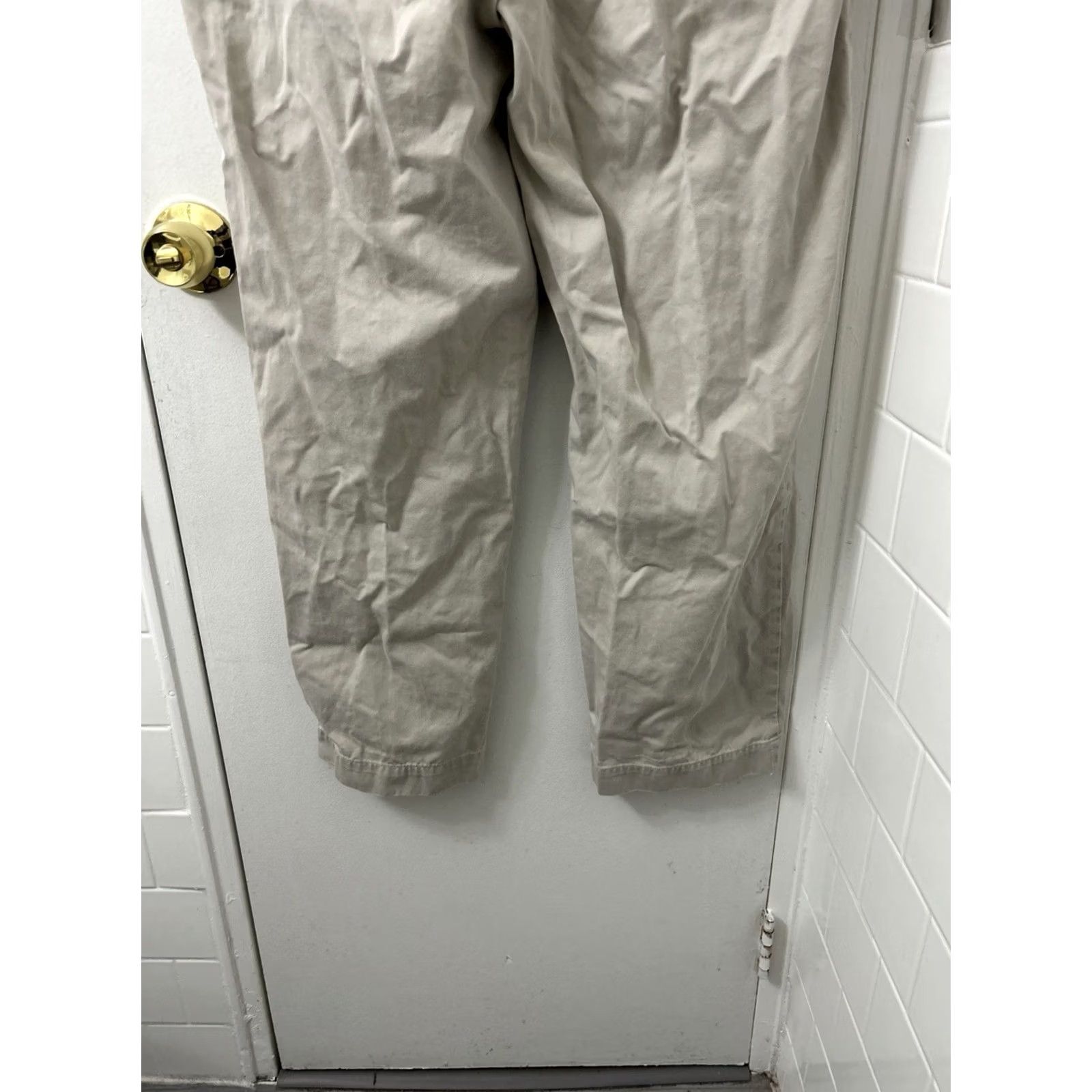 Polo Ralph Lauren VINTAGE Polo Ralph Lauren Andrew Pants Mens 36x28 Tan Pleated Chino Cotton Trousers Size US M / EU 48-50 / 2 - 7 Thumbnail