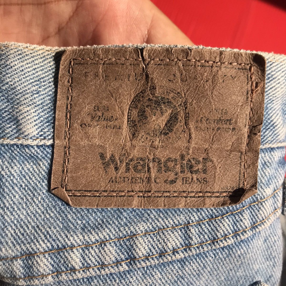 Hysteric Glamour × Vintage × Wrangler Vintage Wrangler Jeans Short Pants Jeans Baggy And loose fit Size US 36 / EU 52 - 22 Thumbnail