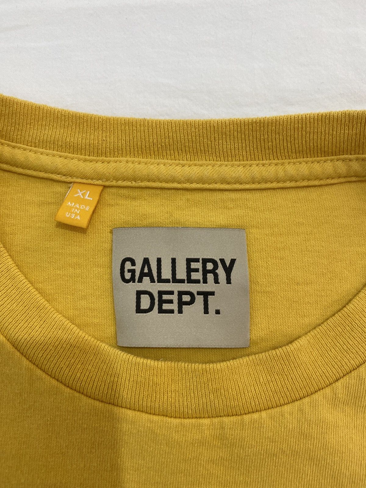 Gallery Dept. Gallery Dept Yellow Fucked Up Upside Down Reverse Logo Tee Size US XL / EU 56 / 4 - 5 Thumbnail