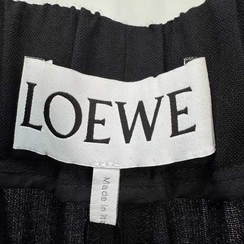 Loewe Loewe size S Black Wool Wide Leg Casual Trousers Size 24" / US 00 / IT 34 - 5 Thumbnail