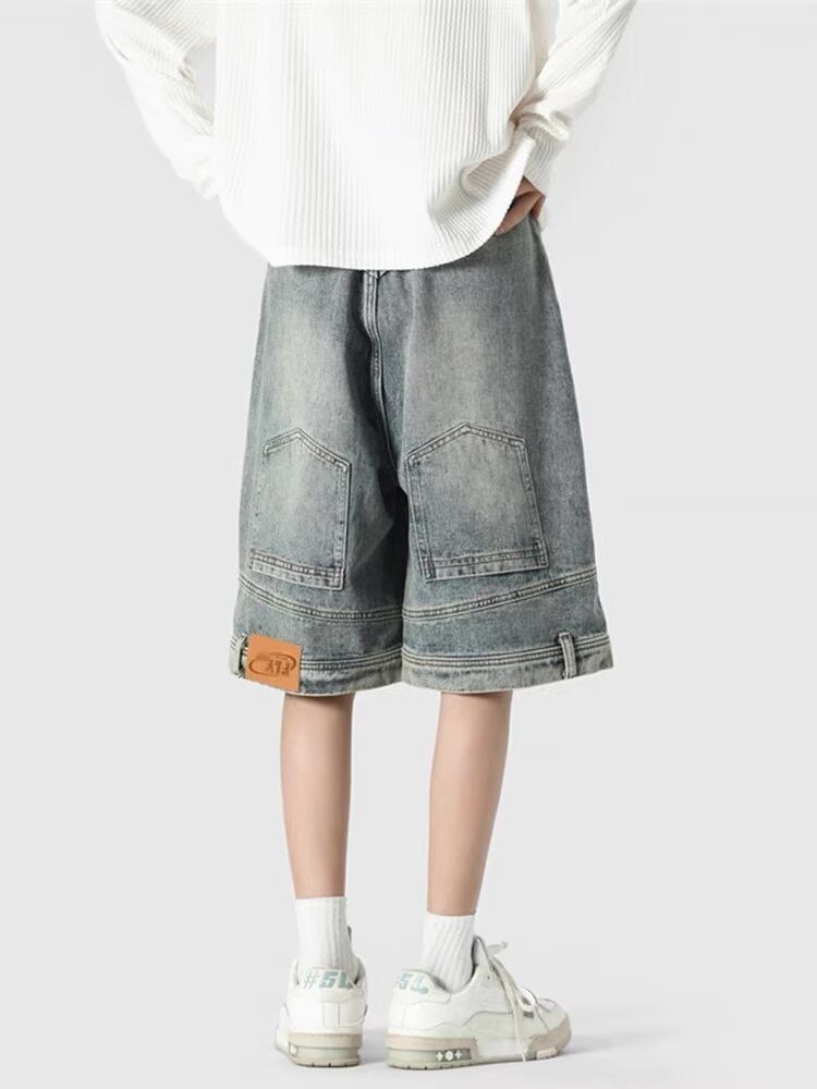 Japanese Brand × Jean Retro loose casual inverted denim shorts Size US 32 / EU 48 - 3 Thumbnail