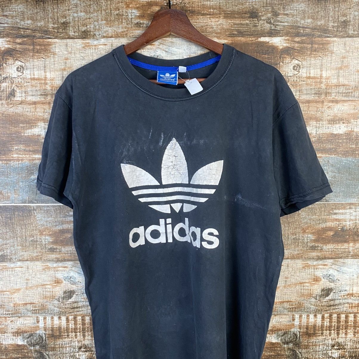 Adidas DL Adidas vintage Black T-Shirt #C1189 Size US M / EU 48-50 / 2 - 2 Thumbnail