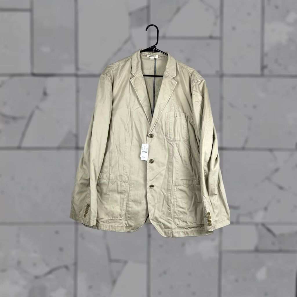 J.Crew J.Crew Blazer Mens XL Beige Khaki Casual Unstructured 3 Button Sport Coat New Size 46R - 1 Thumbnail