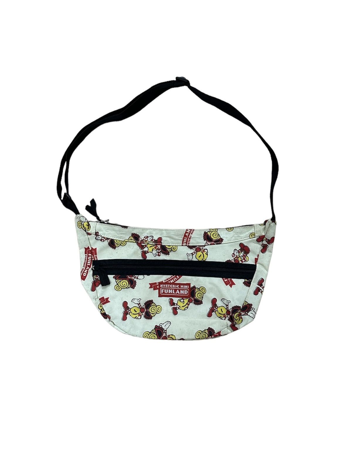 image of Beautiful Hysteric Glamour Hysteric Mini Sling Bag in Off White, Men's