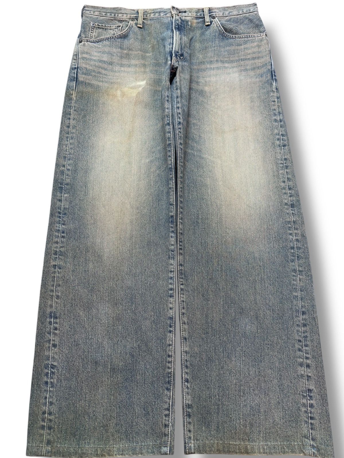 Edwin Vintage Edwin Exclusive Vintage Skater Baggy Mudwash Denim Size US 37 - 1 Thumbnail