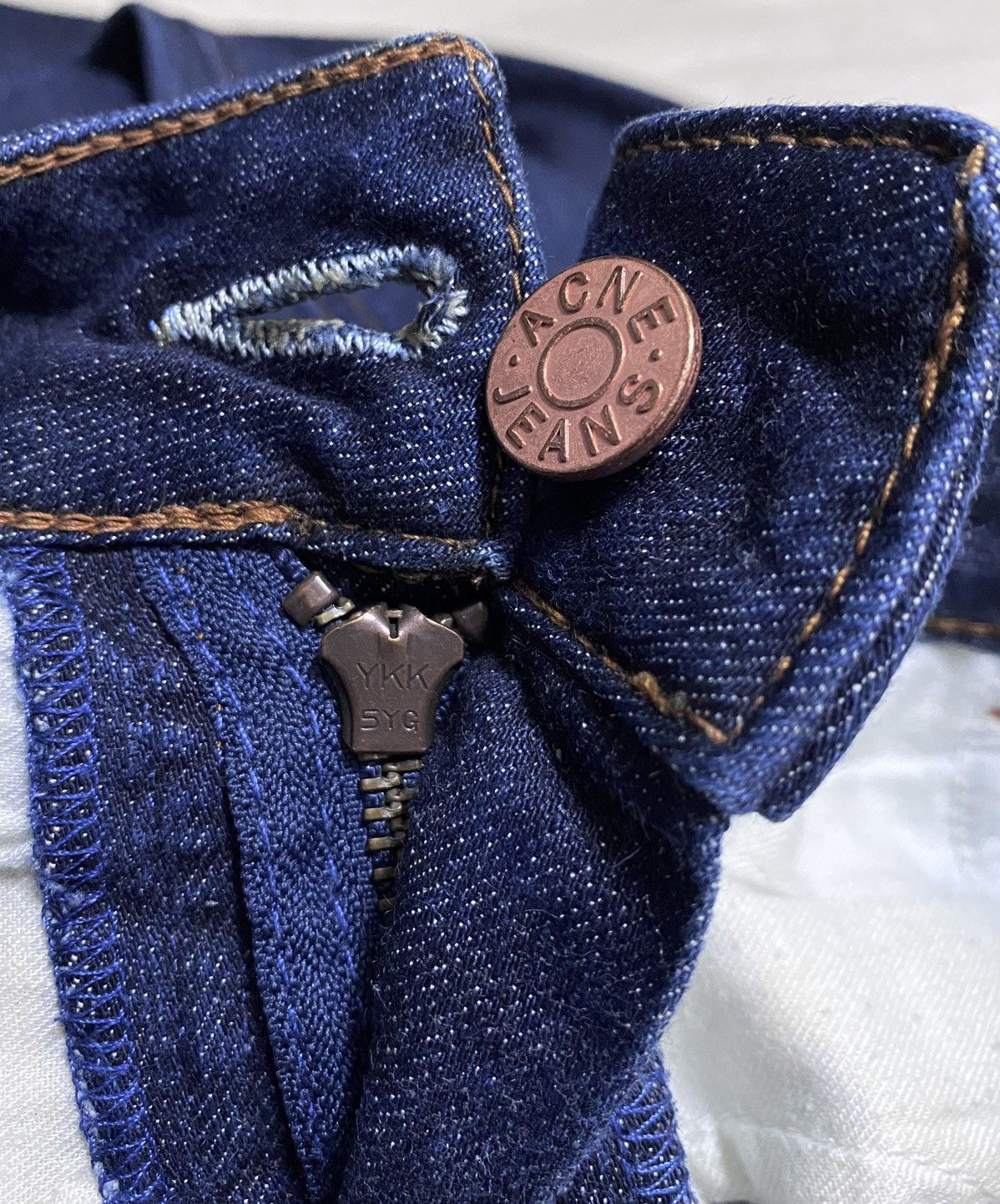 Acne Studios Vintage Acne Studios Hex DC Navy Cotton Jeans Denim 31/34 Size 31" - 18 Thumbnail