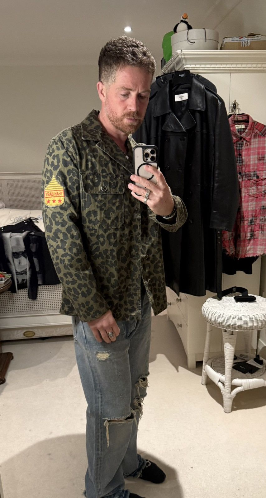 Saint Laurent Paris SS16 Saint Laurent yeah baby babycat leopard jacket 54 XL Size US L / EU 52-54 / 3 - 4 Thumbnail