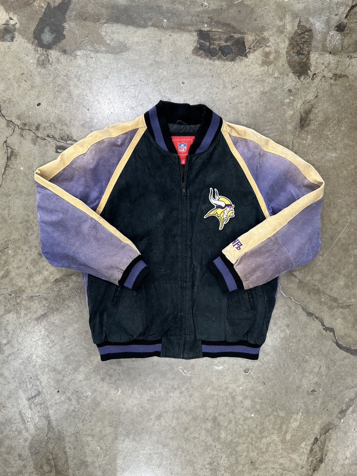 NFL Vintage 2000s NFL Minnesota Vikings Leather Jacket Large Size US L / EU 52-54 / 3 - 5 Thumbnail