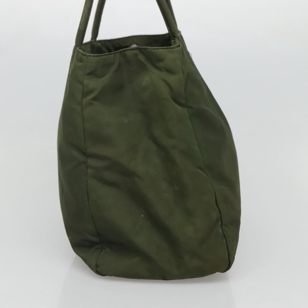 Prada PRADA Hand Bag Nylon Khaki Silver Size ONE SIZE - 4 Thumbnail
