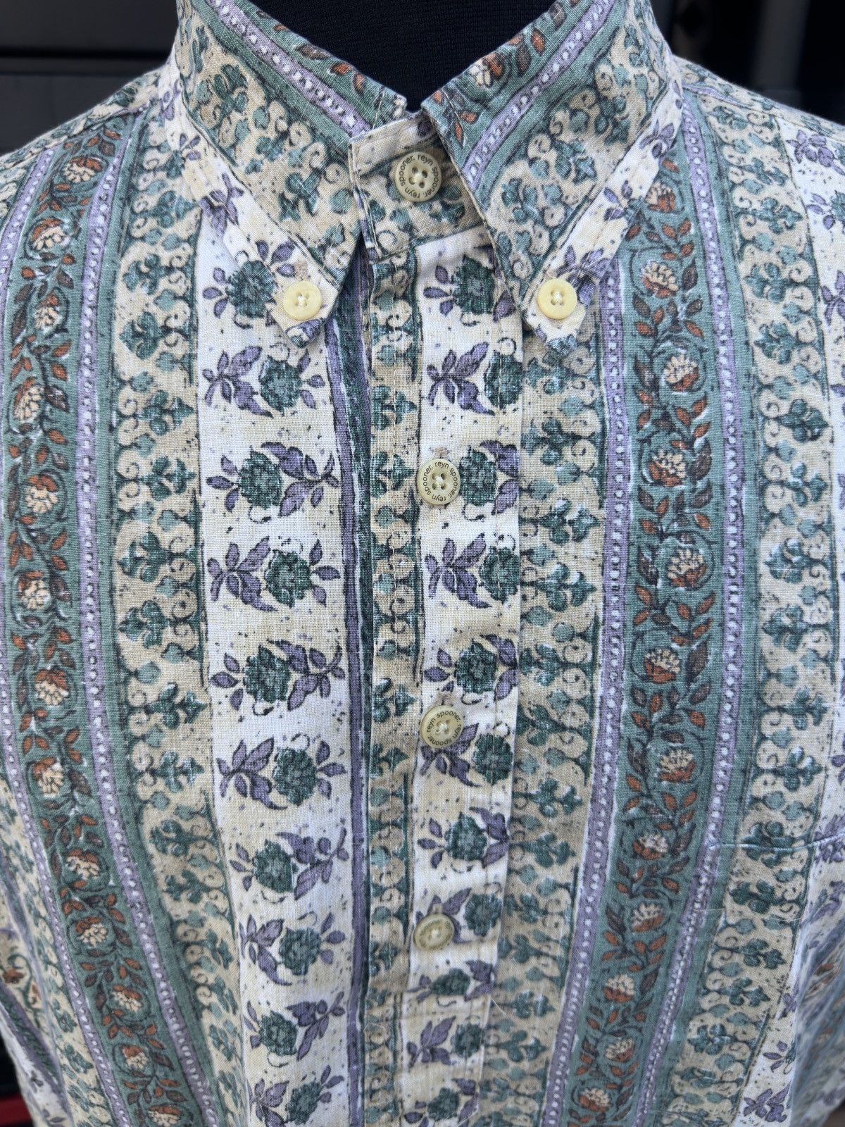 Reyn Spooner Reyn Spooner Multicolored Hawaiian Print 3/4 Button Men's L Size US L / EU 52-54 / 3 - 3 Thumbnail