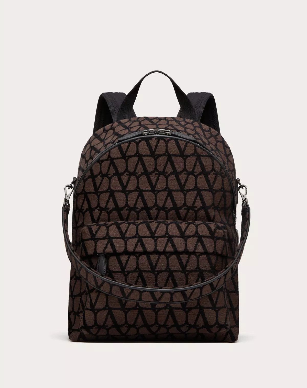Valentino oc11z0625 Size:OS/Toile Iconographe Backpack in Black Size ONE SIZE - 1 Thumbnail