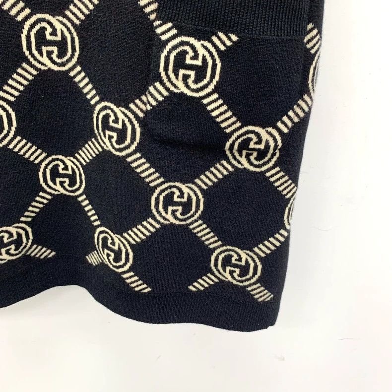 Gucci Gucci Colour-blocked logo jacquard full-printed wool lapel Size S / US 4 / IT 40 - 6 Thumbnail