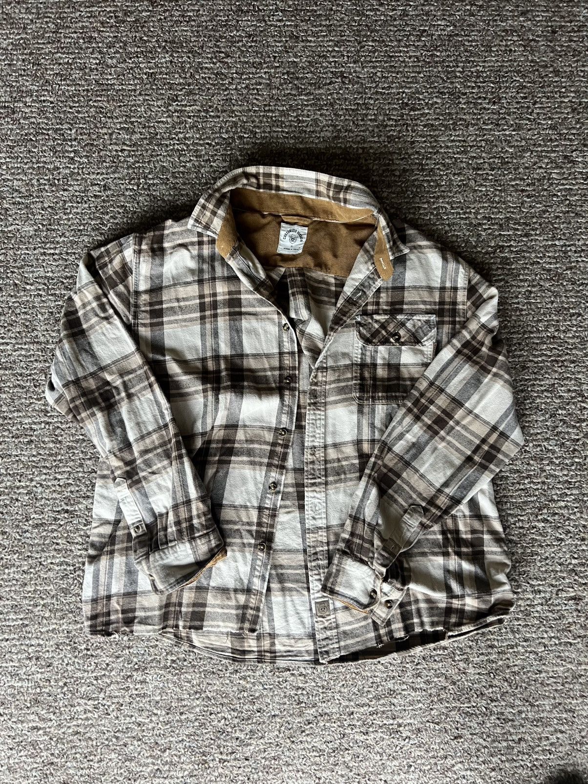Japanese Brand × Vintage Vintage Brown/Tan Flannel Size US XL / EU 56 / 4 - 1 Thumbnail