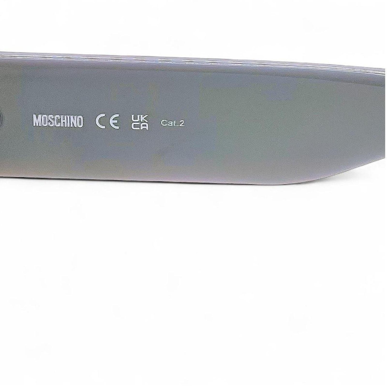 Moschino Moschino Grey Blue Periwinkle Round Sunglasses Black Lenses Size ONE SIZE - 5 Thumbnail