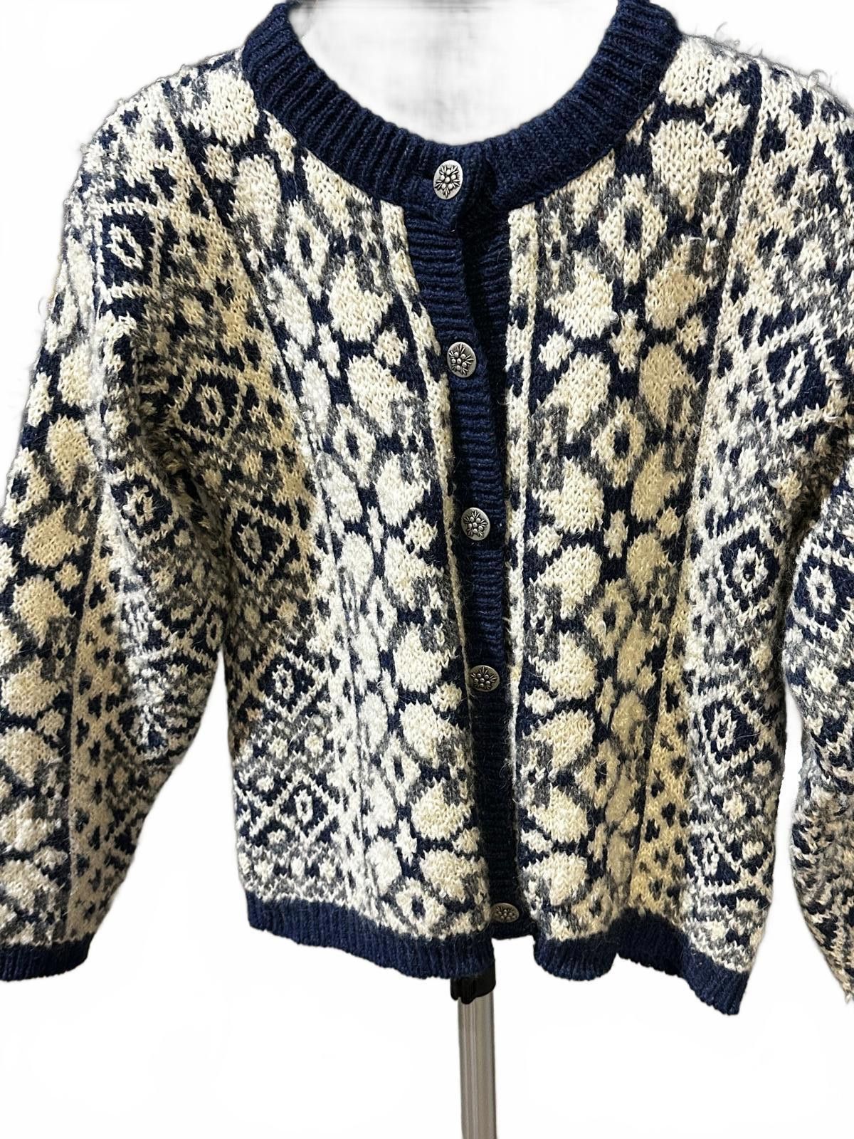 Rei Vintage REI Norwegian Wool Cardigan M Nordic Fair Isle Size M / US 6-8 / IT 42-44 - 1 Thumbnail