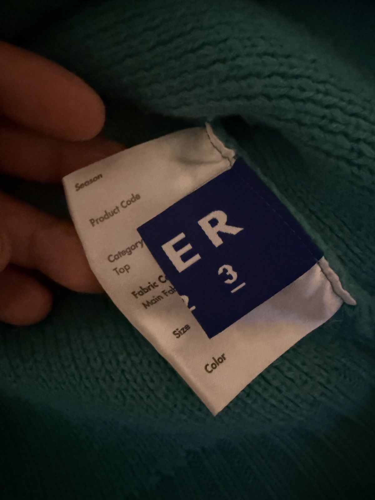 Ader Error ADER error Blue Wool Dery Polo oversized Size US L / EU 52-54 / 3 - 6 Thumbnail