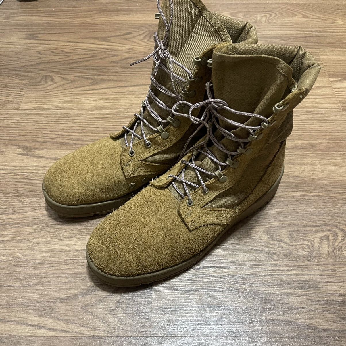 Vibram Tan beige military US Army combat boots vibram Size US 11.5 / EU 44-45 - 4 Thumbnail