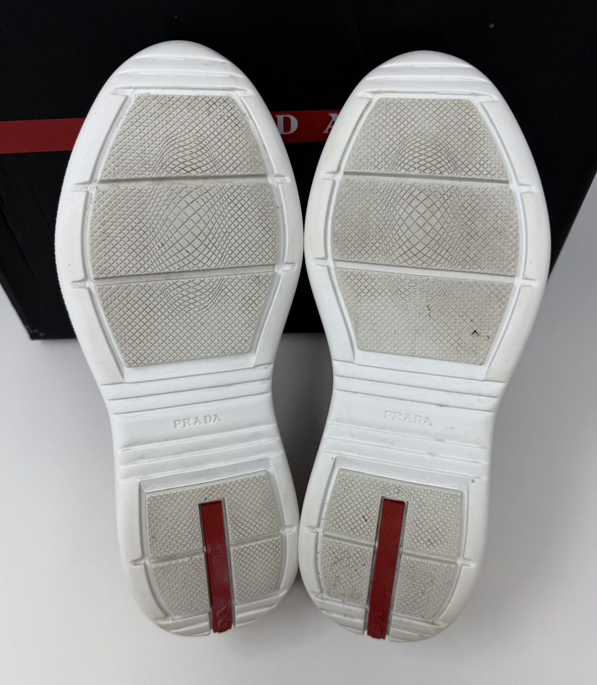 Prada Prada Americas Cup Sneaker Leather Red Size US 8.5 / EU 41-42 - 6 Thumbnail