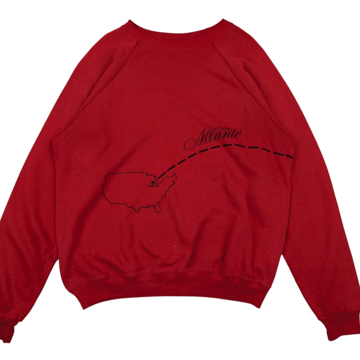 Hanes Vintage 80's GENERAL MOTOR Cadillac Allanté Sweatshirt Size US XL / EU 56 / 4 - 2 Thumbnail