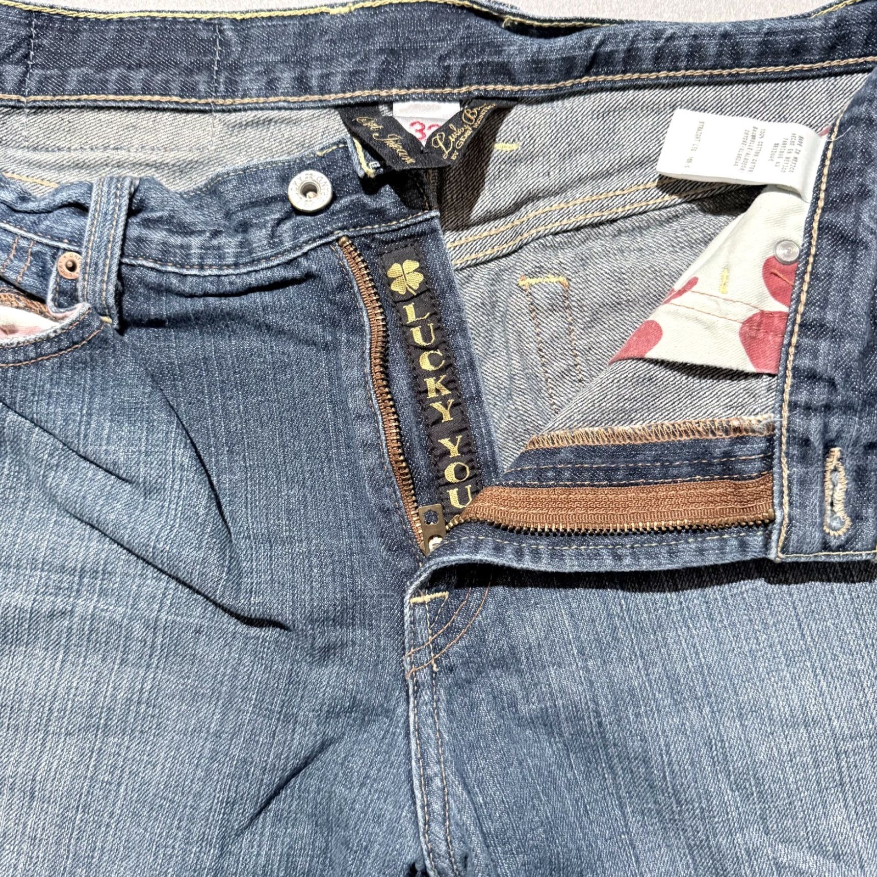 Lucky Brand Lucky Brand Jeans Men Blue Denim Logo Pockets Classic Straight Zip Fly 32x27 Size US 30 / EU 46 - 4 Thumbnail