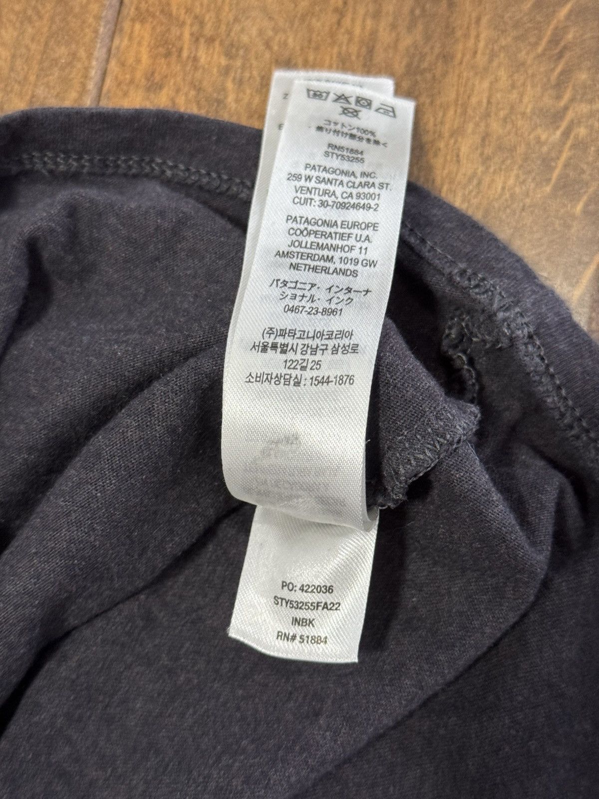 Patagonia Patagonia P-6 Logo Pocket Tee Black Size L Organic Cotton Size US L / EU 52-54 / 3 - 6 Thumbnail