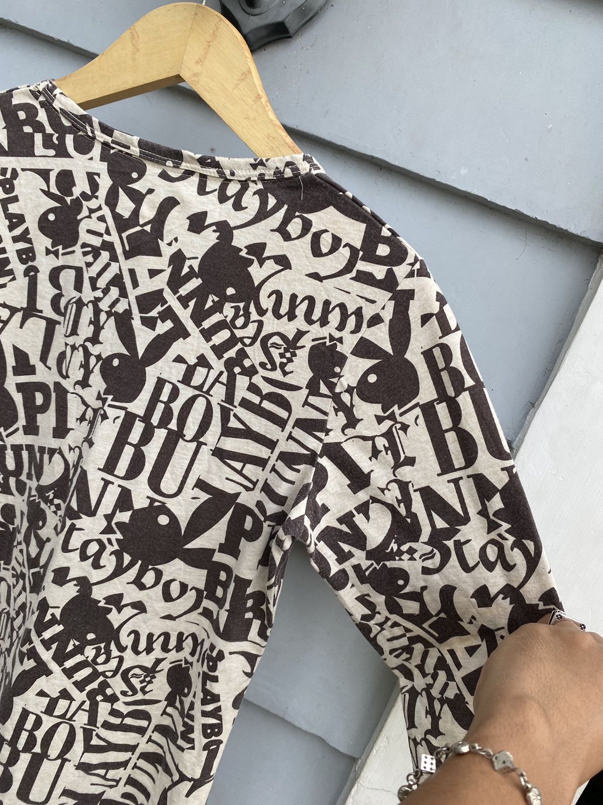 Playboy Playboy Bunny All Over Print Art Logo Longsleeve Japanese Size L / US 10 / IT 46 - 11 Thumbnail