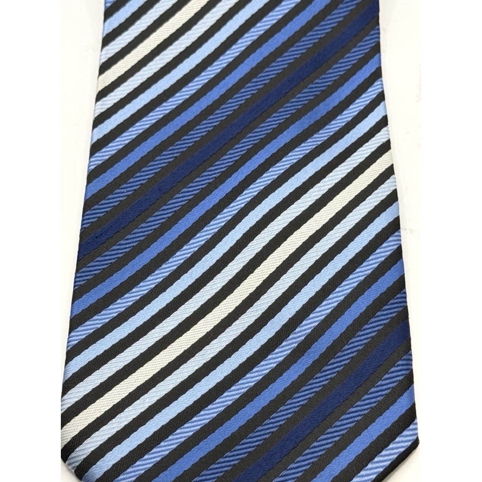 Giorgio Armani Giorgio Armani Silk Neck Tie Striped Brown Beige Orange Made In Italy Mens Classic Tie Size ONE SIZE - 2 Thumbnail