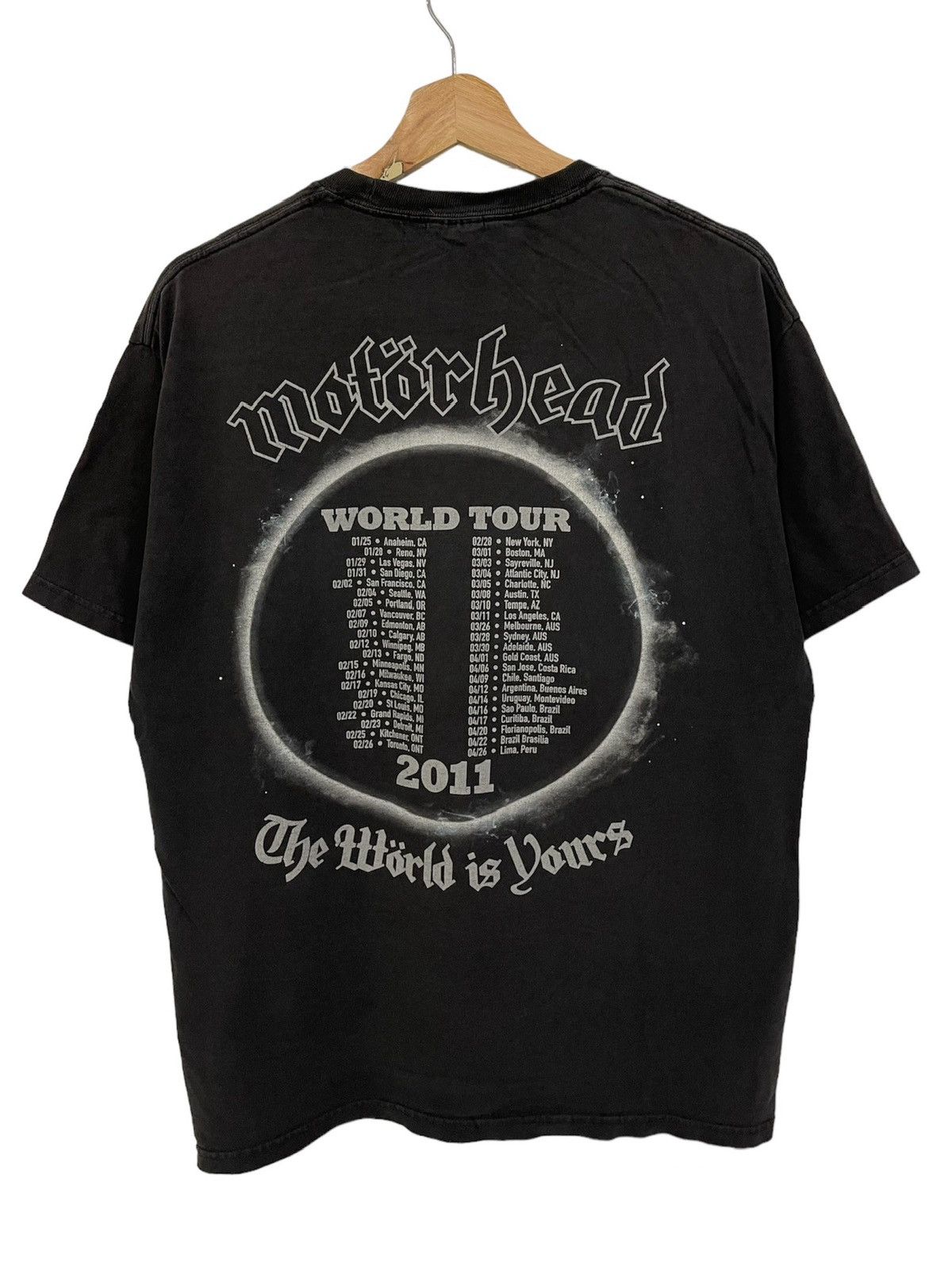 Band Tees Y2K Motorhead World Tour 2011 Logo Band Tees Size US S / EU 44-46 / 1 - 2 Thumbnail