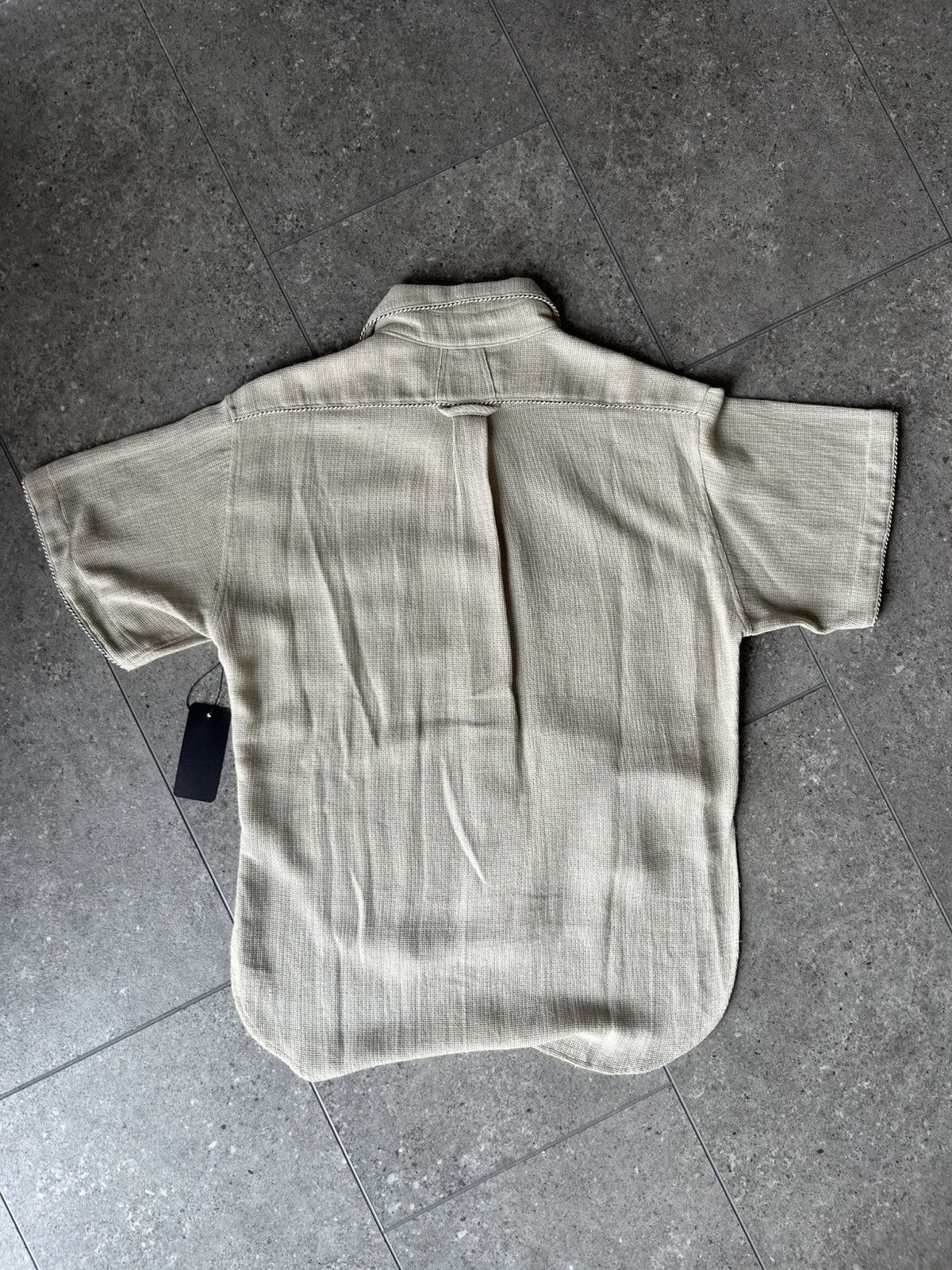 Rhude RHUDE SS22 BEIGE COTTON BUTTON UP SIZE XS Size US XS / EU 42 / 0 - 4 Thumbnail