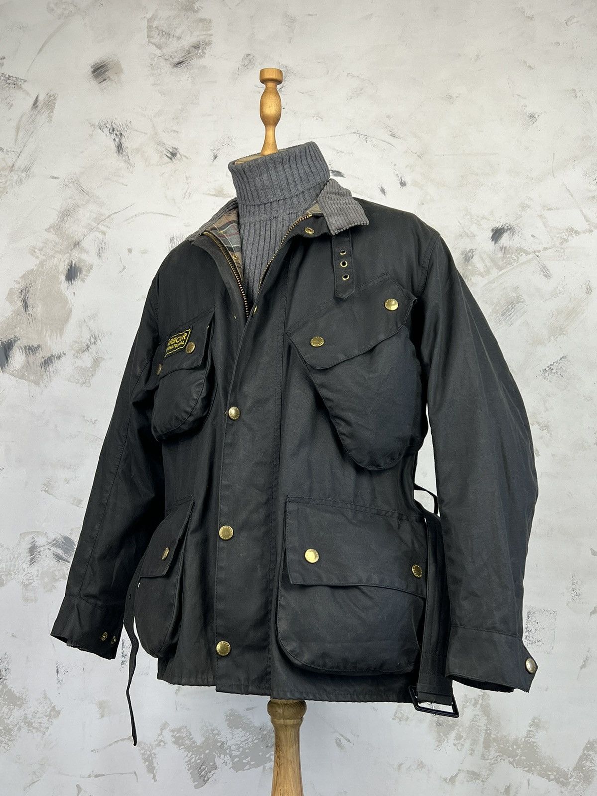 Barbour Barbour International A7 Waxed Jacket Size M - L C38 / 97 cm Size US M / EU 48-50 / 2 - 3 Thumbnail