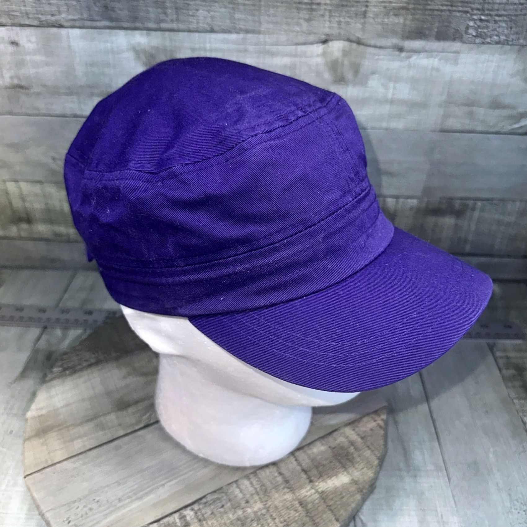 Vintage Purple Hat Unbranded Military One Size Men Purple Hat Leaver Logr Size ONE SIZE - 3 Thumbnail