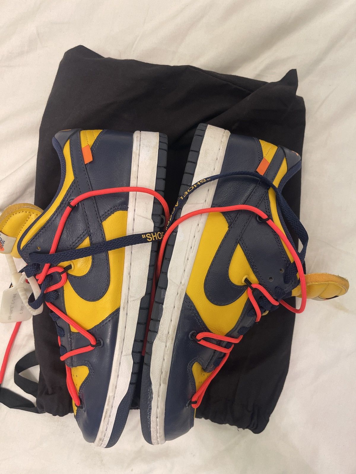 Nike × Off-White Off white Nike Dunk University Gold Size US 9.5 / EU 42-43 - 13 Thumbnail