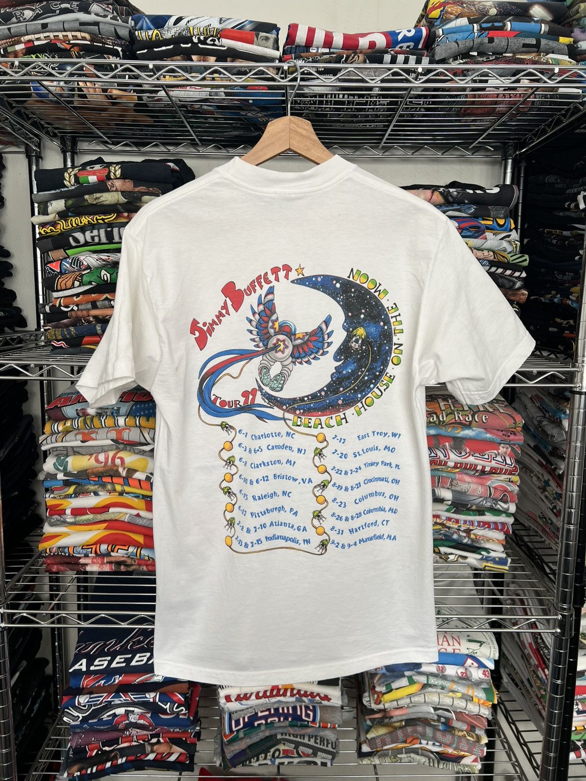 Band Tees 1999 Jimmy Buffett Beach House on the Moon Tour Tee Size US M / EU 48-50 / 2 - 2 Thumbnail