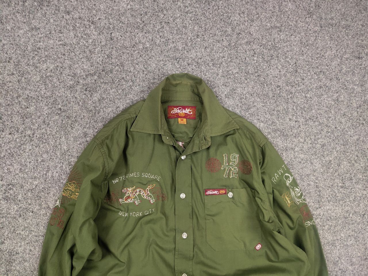 Ecko Unltd. Vintage Ecko Unltd Military Logo Button Long sleeve Shirt Size US M / EU 48-50 / 2 - 4 Thumbnail