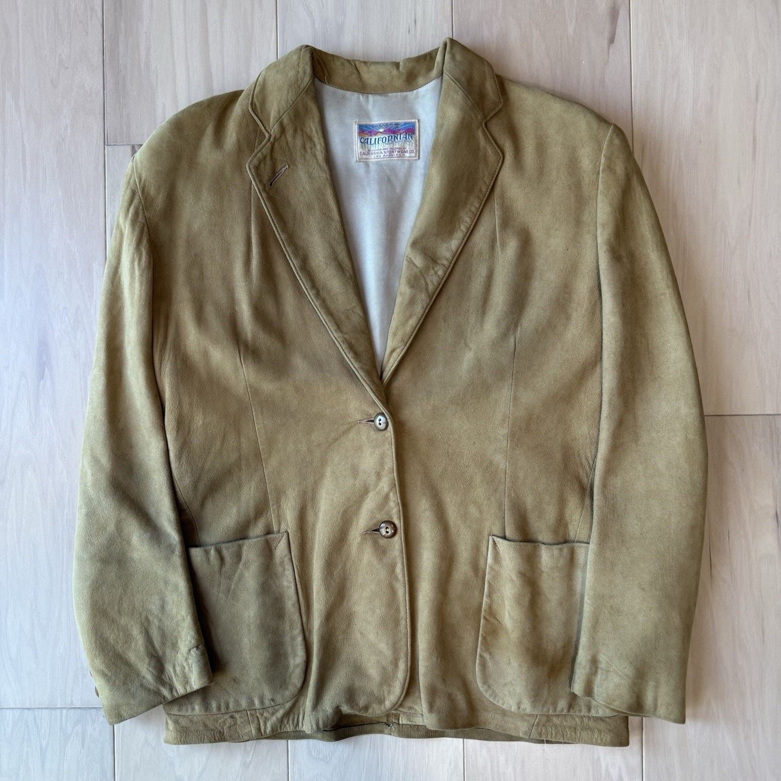 Vintage Vintage Californian Leather Jacket Women's Small Beige Size S / US 4 / IT 40 - 2 Thumbnail