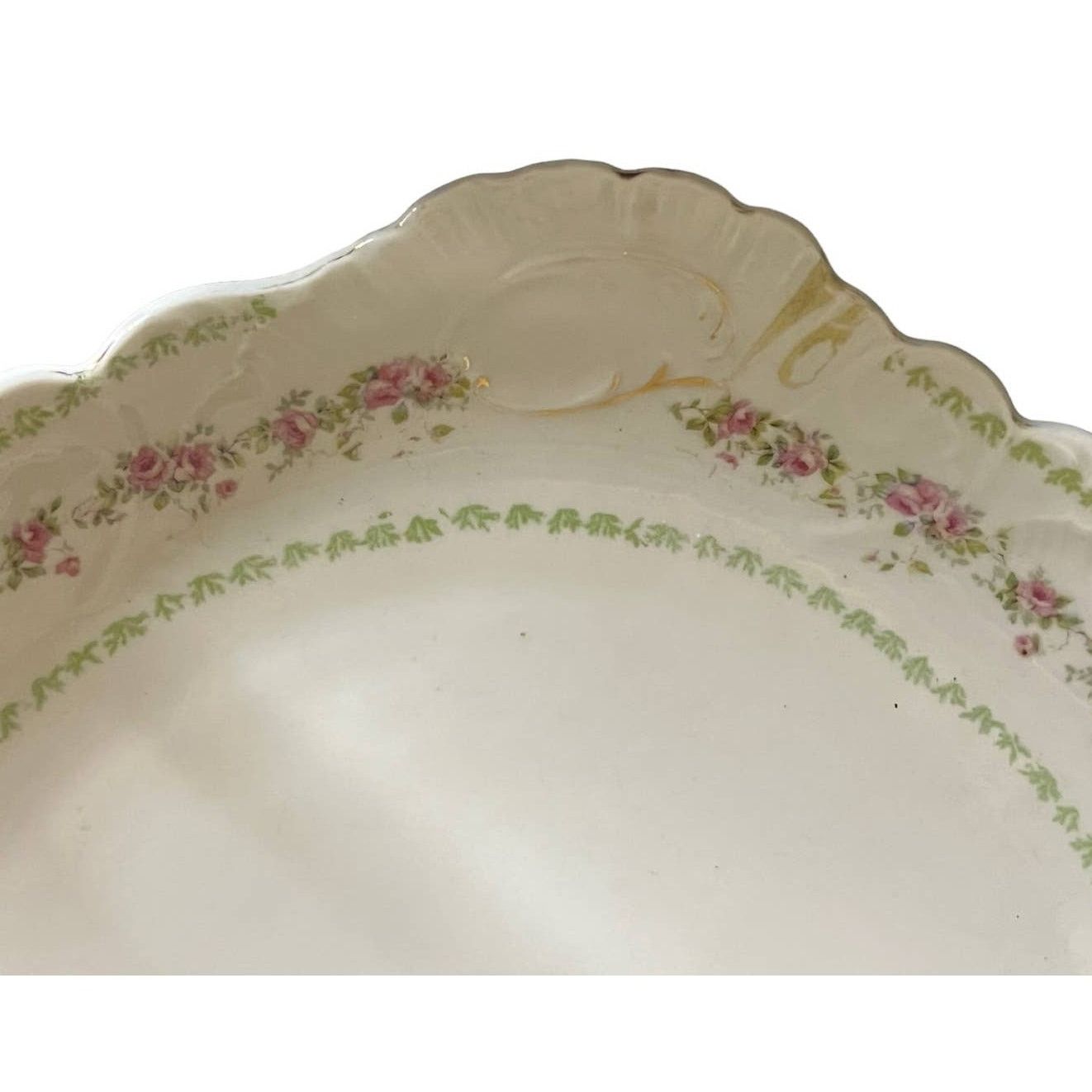 Vintage Carlsbad Austria Large Round Porcelain Hand painted platter Size ONE SIZE - 5 Thumbnail