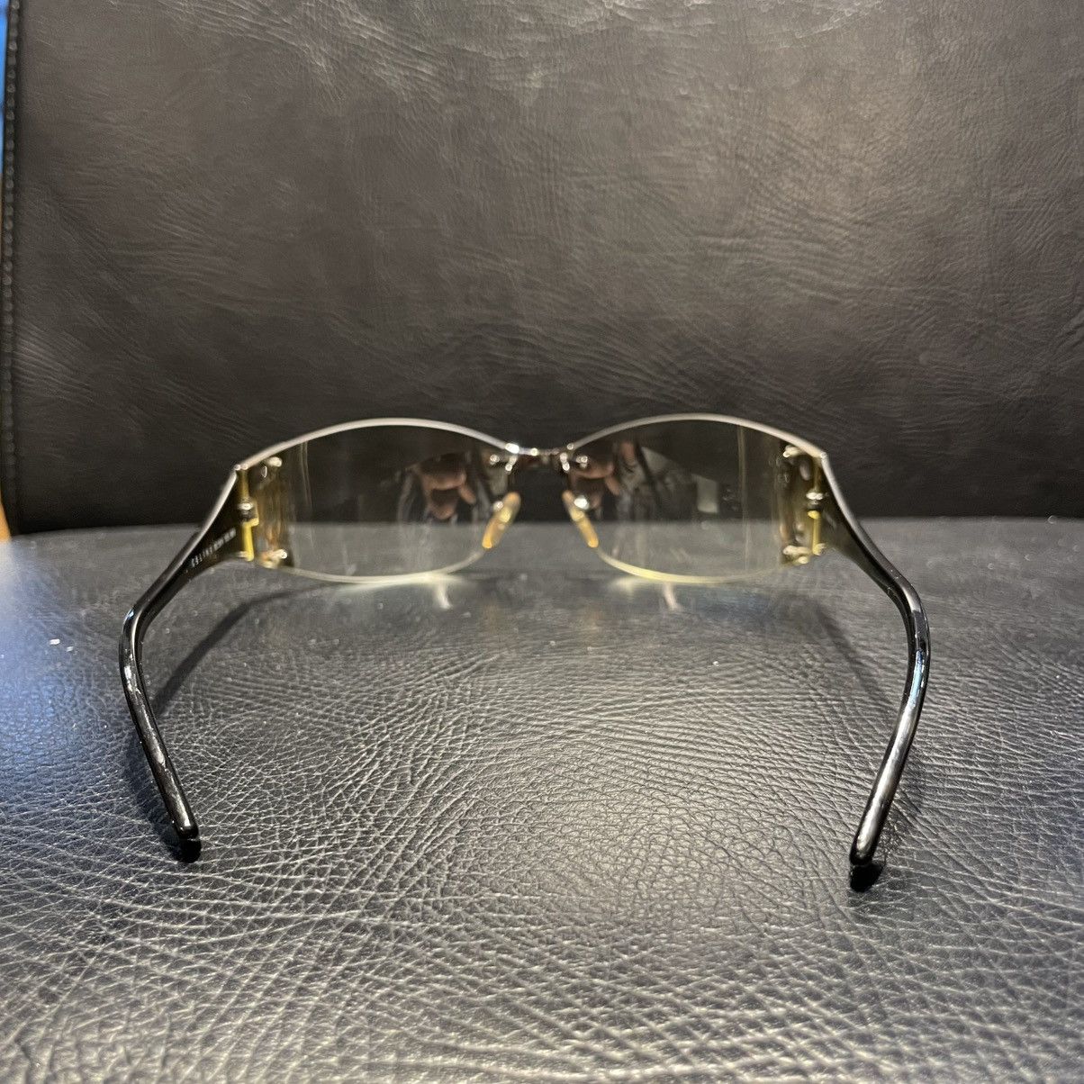 Celine Celine Sunglasses Triomphe Black Macadam Logo SC1214 Size ONE SIZE - 6 Thumbnail