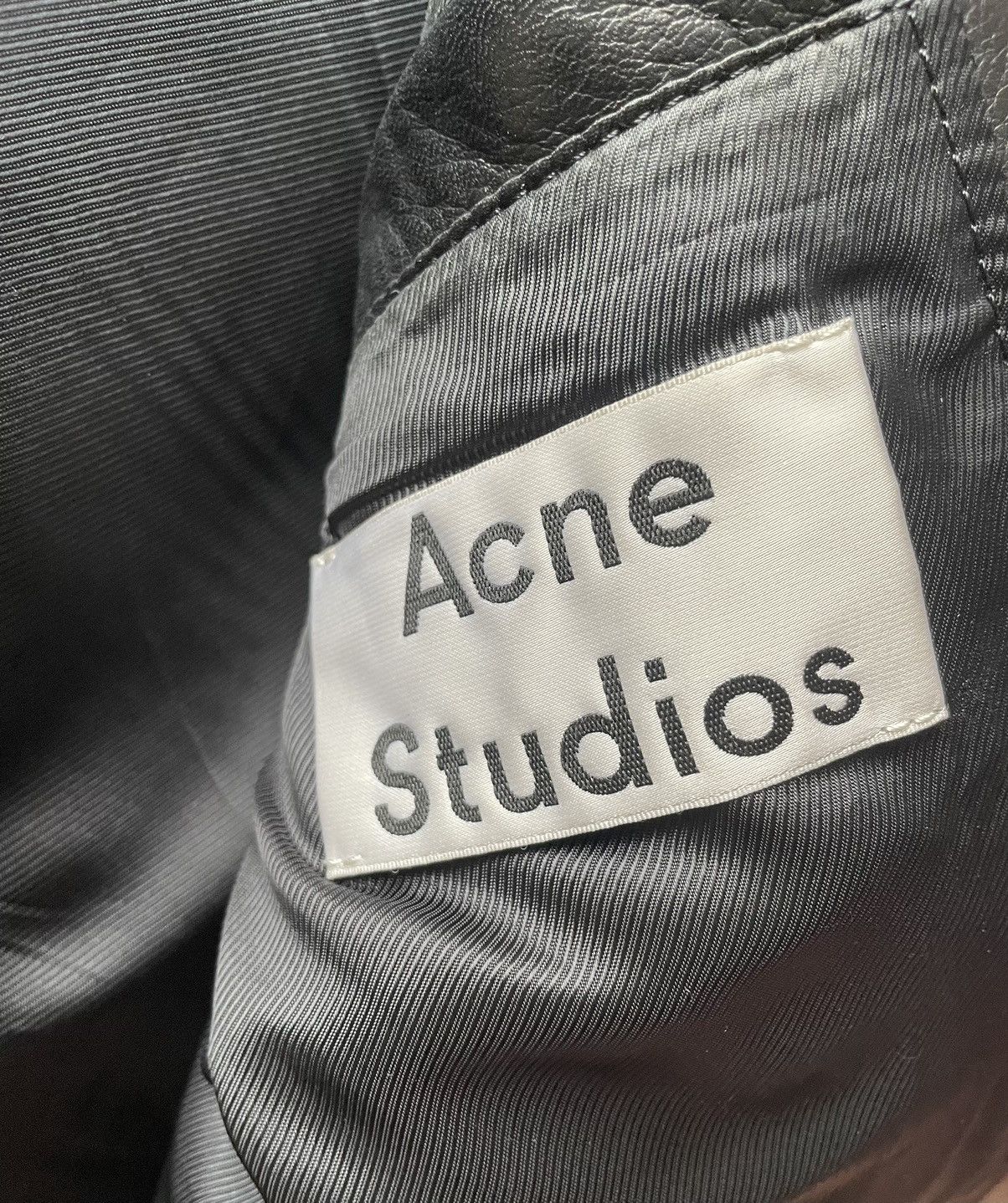 Acne Studios Acne Studios Oliver Leather Jacket Size US S / EU 44-46 / 1 - 5 Thumbnail