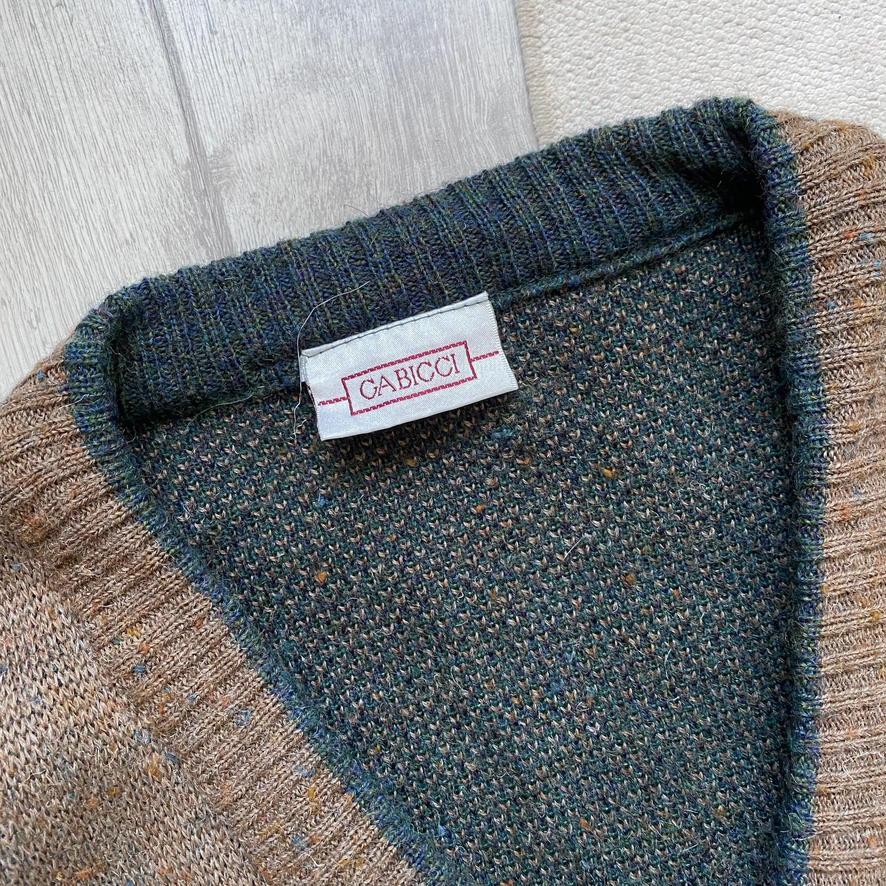 Carlo Colucci 🏌🏽️ Vintage 80-90 Cozy Polo Golf Wool Heavy Knit sweater Size US L / EU 52-54 / 3 - 4 Thumbnail