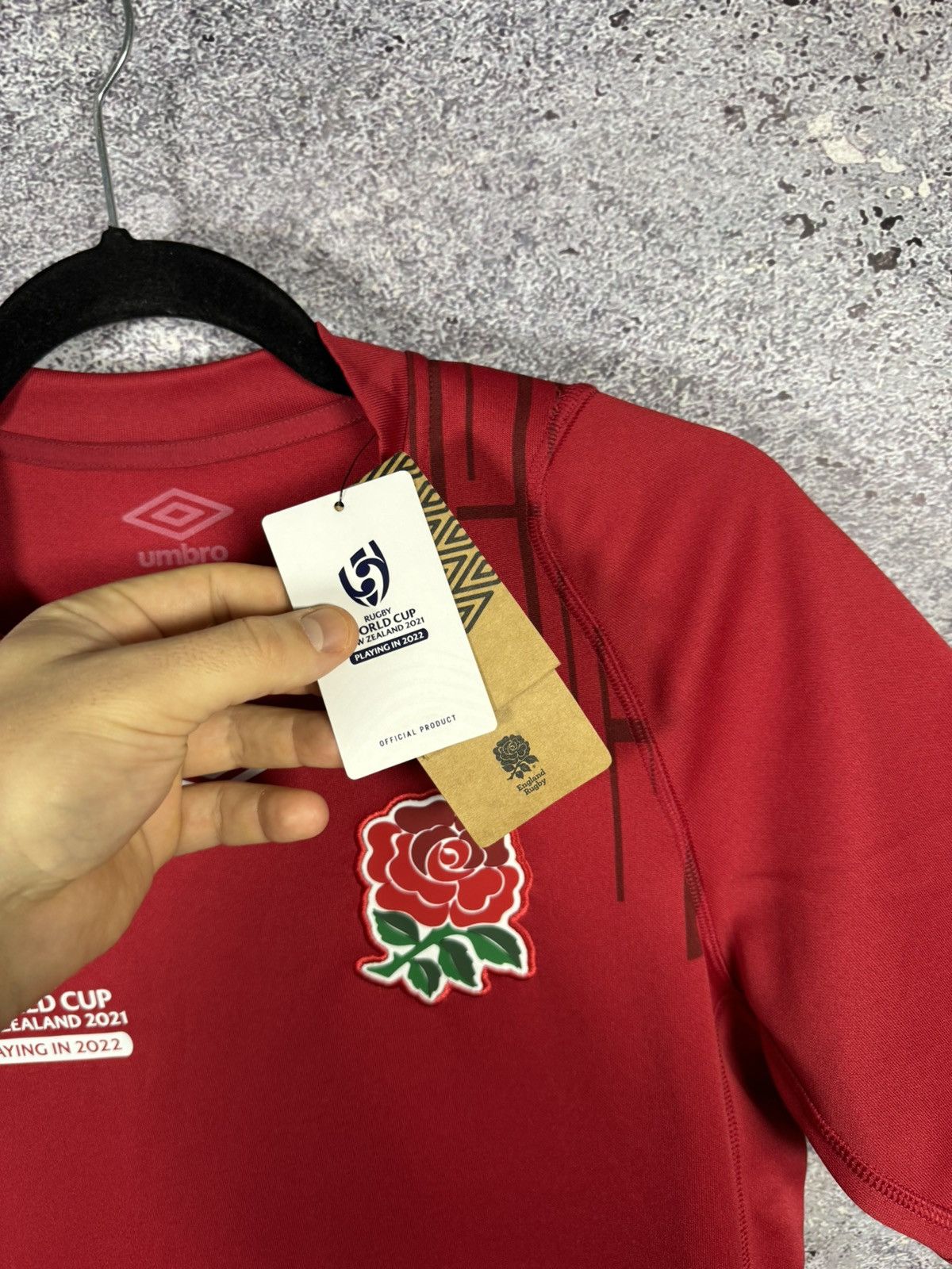 Umbro × Vintage England Rugby Jersey Women's (Size UK12) Umbro Alt World Cup Size US S / EU 44-46 / 1 - 7 Thumbnail