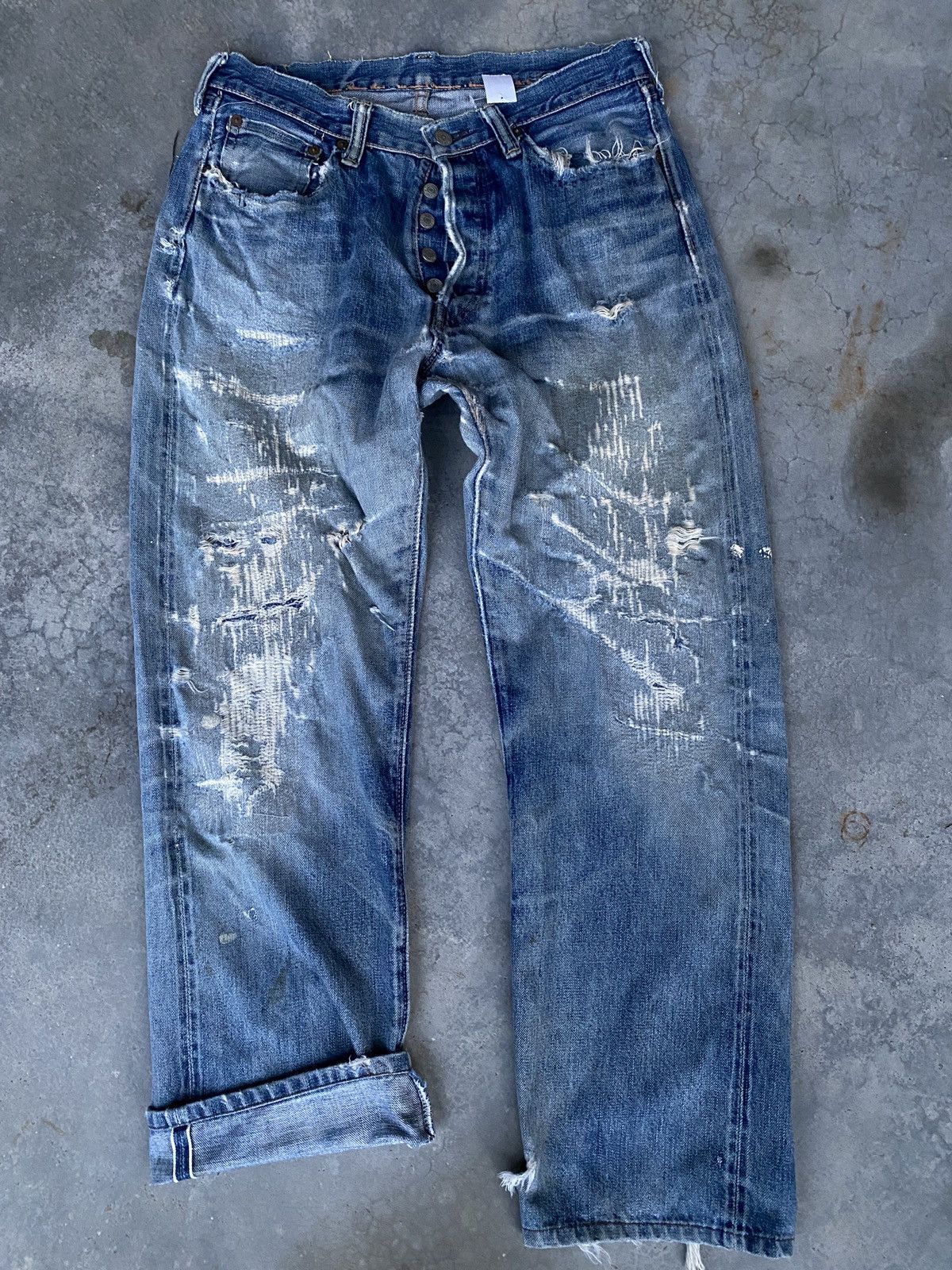 Full Count & Co. Full count selvedge distressed denim Size US 30 / EU 46 - 8 Thumbnail