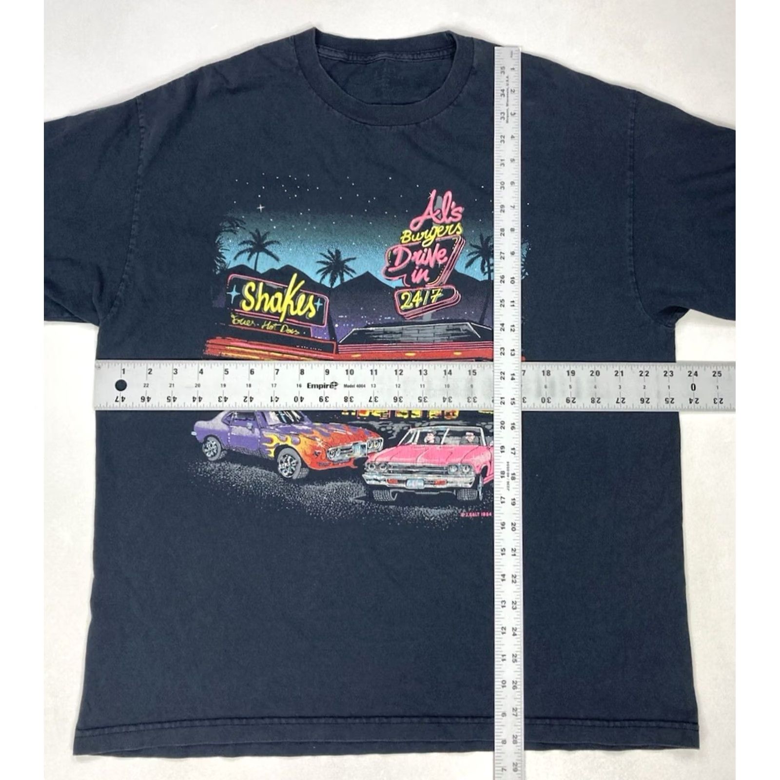 Etro J GALT T-Shirt Women XL Black Vintage? No, J Galt Word: “Vintage” is No; Use: J GALT Diner Vintage Retro Graphic Size XL / US 12-14 / IT 48-50 - 5 Thumbnail