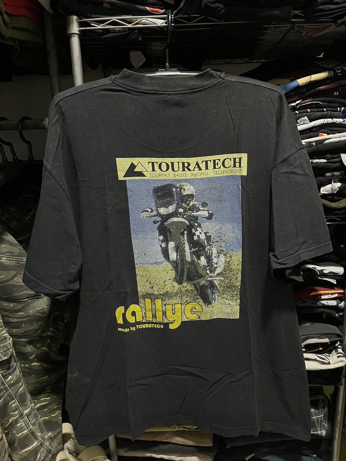 Vintage TOURATECH Touring Rallye Racing Technology Photo Tee Size US XL / EU 56 / 4 - 1 Thumbnail