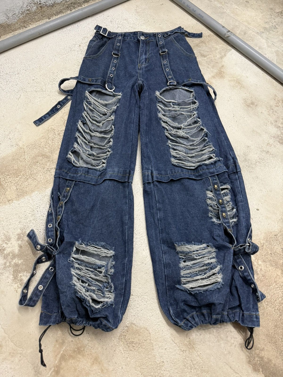 LGB wolf Denimpants L.G.B NO. Wolf 1818 Flared Jeans Washed in a 