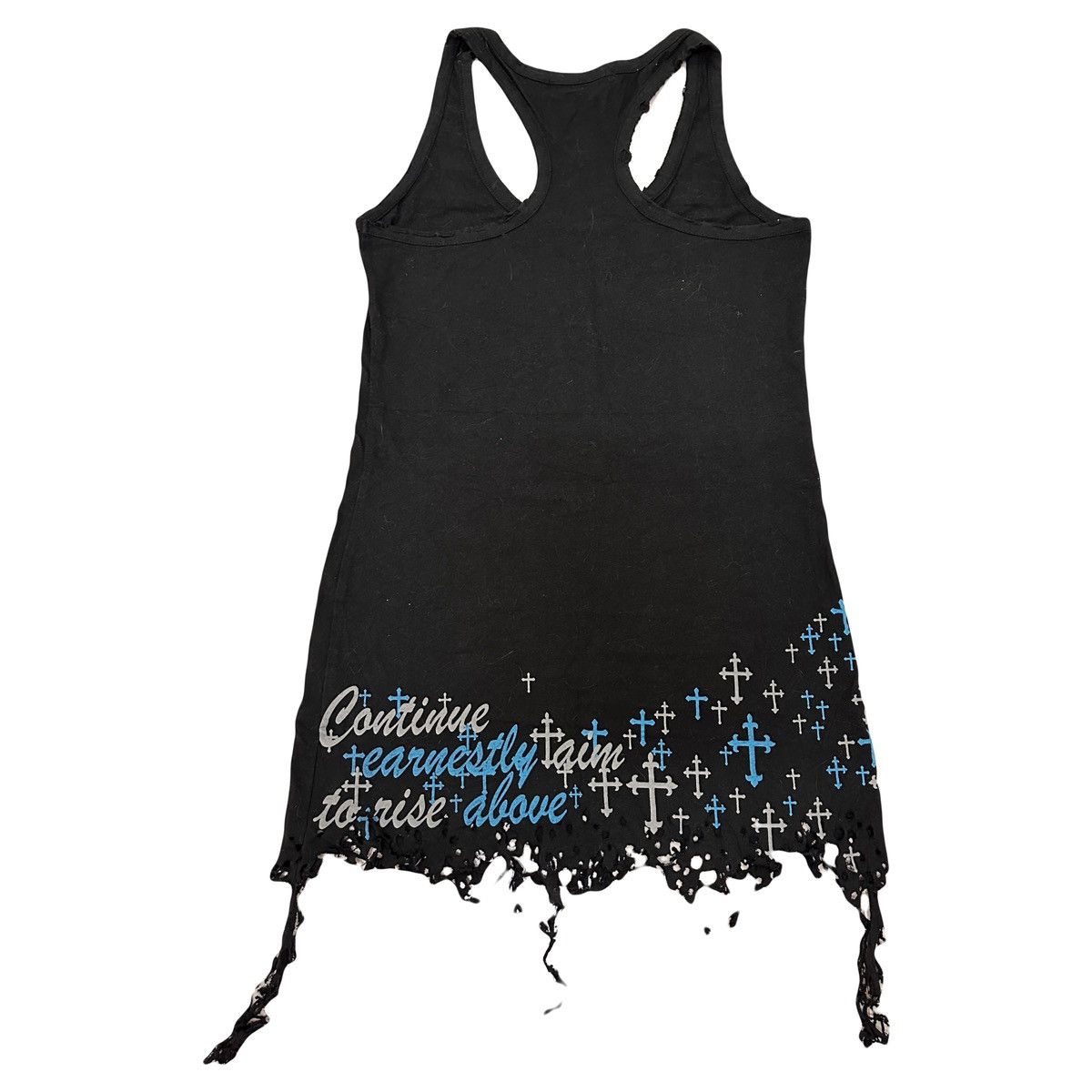 Beauty Beast Y2K Ghost Of Harlem Punk Seditionaries Distressed Tank Top Size S / US 4 / IT 40 - 2 Thumbnail