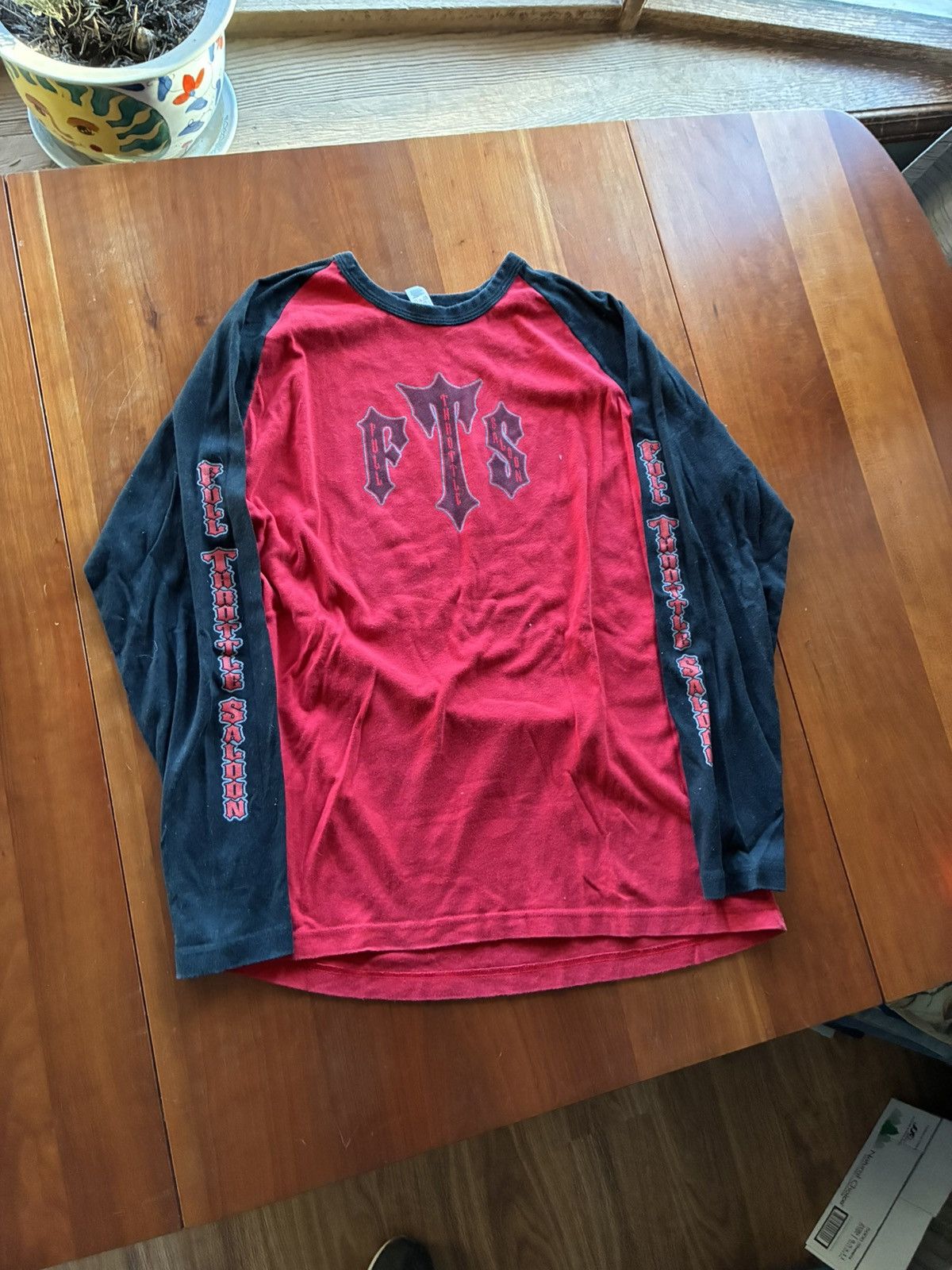 Vintage Vintage y2k biker saloon American Apparel shirt Size US XL / EU 56 / 4 - 1 Thumbnail